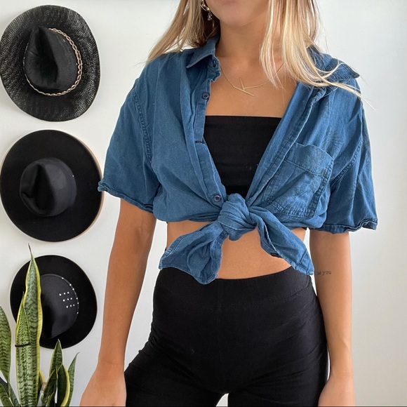 demin t shirt - Picture 3 of 5